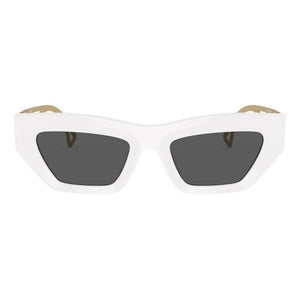 Versace White Acetate Sunglasses