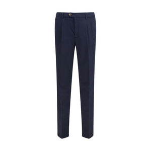 Brunello Cucinelli Black Cotton Chino Pants