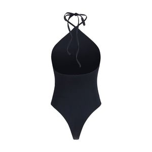 Jacquemus Black Polyamide One-Piece Swimsuit