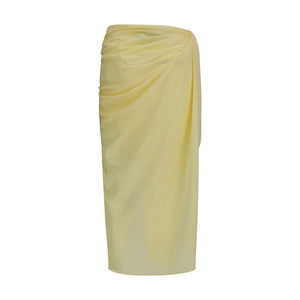 Jacquemus Bicolor Polyester Midi Skirt