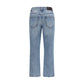 Brunello Cucinelli Blue Cotton Straight-Leg Jeans