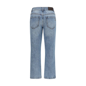 Brunello Cucinelli Blue Cotton Straight-Leg Jeans