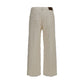 Brunello Cucinelli Beige Cotton Cropped Pants