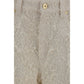 Brunello Cucinelli Beige Cotton Cropped Pants