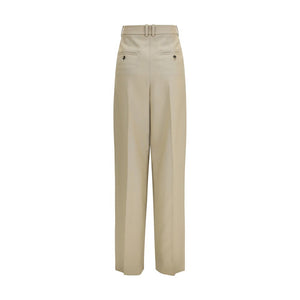 Saint Laurent Beige Wool Oves Aries Dress Pants