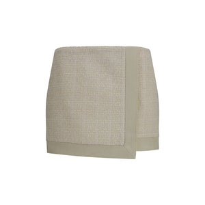Balmain Beige Wool Oves Aries Mini Skirt