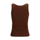 Brunello Cucinelli Bordeaux Wool Oves Aries Sleeveles T-Shirt