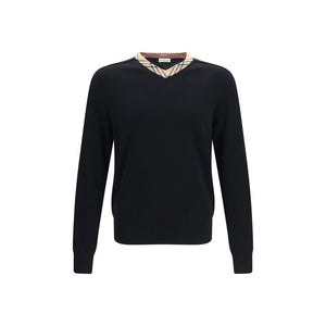 Burberry Black Wool Oves Aries Sweatshirt