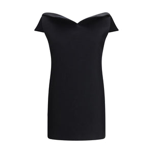 Balenciaga Black Wool Oves Aries Cocktail Dress