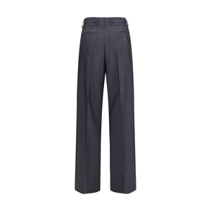 Miu Miu Gray Wool Oves Aries Dress Pants