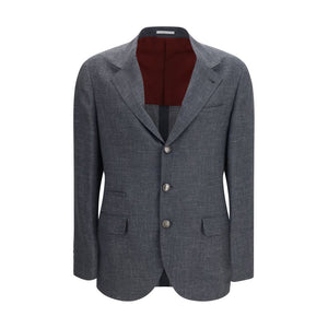 Brunello Cucinelli Gray Wool Oves Aries Blazer