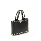 Valentino Garavani Black Calf Leather Bos Taurus Shoulder Bag