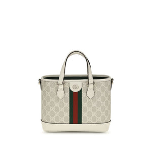 Gucci White Fabric Handbag