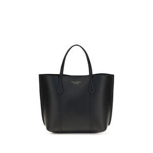 Tory Burch Black Calf Leather Bos Taurus Handbag