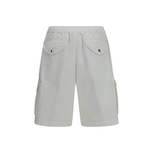 Brunello Cucinelli White Cotton Bermuda Shorts
