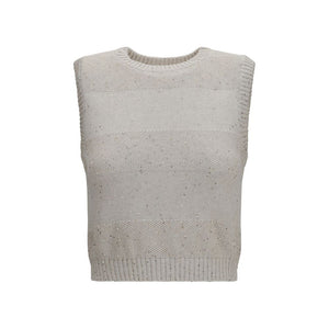 Brunello Cucinelli Beige Cotton Sweatshirt