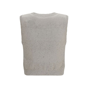 Brunello Cucinelli Beige Cotton Sweatshirt