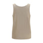 Brunello Cucinelli Beige Cashmere Sleeveles T-Shirt
