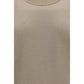 Brunello Cucinelli Beige Cashmere Sleeveles T-Shirt