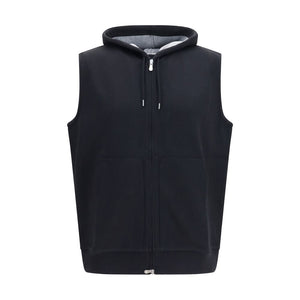 Brunello Cucinelli Black Cotton Sweatshirt