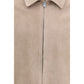 Brunello Cucinelli Beige Calf Leather Bos Taurus Bomber