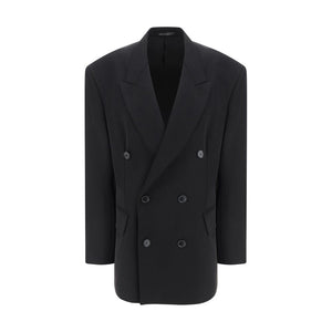 Balenciaga Black Wool Oves Aries Blazer