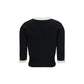 Valentino Garavani Black Cotton Cardigan