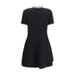 Valentino Garavani Black Cotton Cocktail Dress