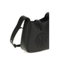 Tory Burch Black Calf Leather Bos Taurus Shoulder Bag