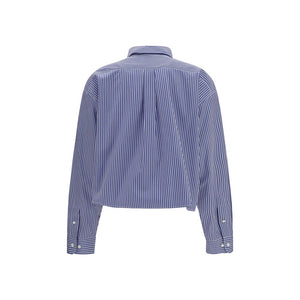 Miu Miu Blue Cotton Dress Shirt