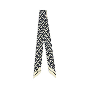Valentino Garavani Blue Silk Scarf