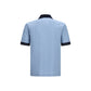 Ferragamo Blue Cotton Polo Shirt
