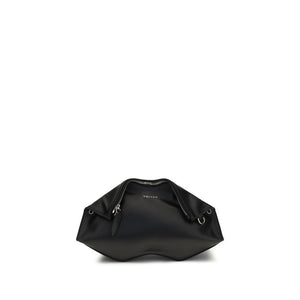 Alexander McQueen Black Calf Leather Bos Taurus Clutch Bag