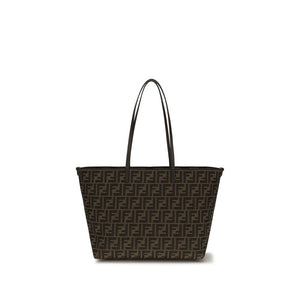 Fendi Brown Fabric Shoulder Bag