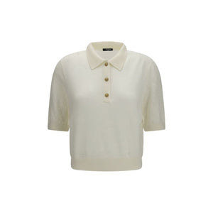 Balmain White Wool Oves Aries Polo Shirt