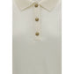Balmain White Wool Oves Aries Polo Shirt