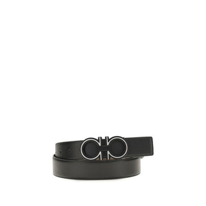 Ferragamo Blue Calf Leather Bos Taurus Regular Belt