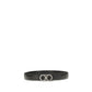 Ferragamo Black Calf Leather Bos Taurus Regular Belt