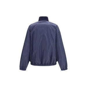 Miu Miu Blue Polyester Full-Length Jacket
