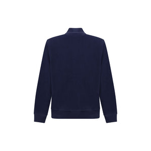 Brunello Cucinelli Blue Cotton Sweatshirt