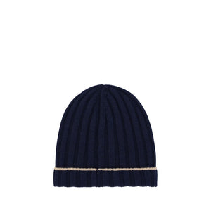 Brunello Cucinelli Blue Cashmere Beanie
