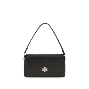 Tory Burch Black Calf Leather Bos Taurus Shoulder Bag