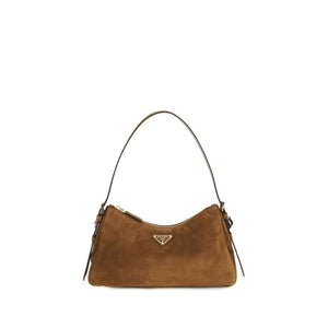 Prada Brown Calf Leather Bos Taurus Backet Bag