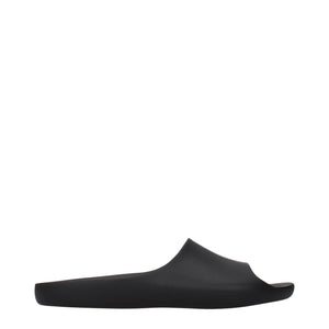 The Row Black Cotton Slippers