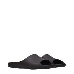 The Row Black Cotton Slippers
