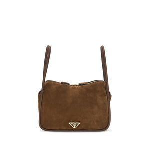 Prada Brown Calf Leather Bos Taurus Handbag