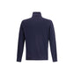 Brunello Cucinelli Blue Wool Oves Aries Turtleneck