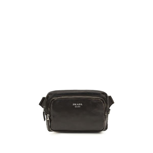 Prada Brown Calf Leather Bos Taurus Shoulder Bag