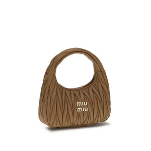 Miu Miu Beige Lamb Ovis Aries Aries Shoulder Bag