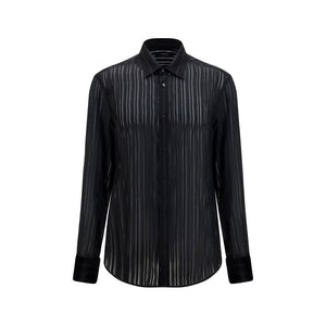 Gucci Black Silk Dress Shirt